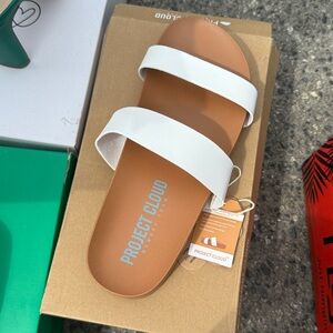 Project Cloud White Sandals